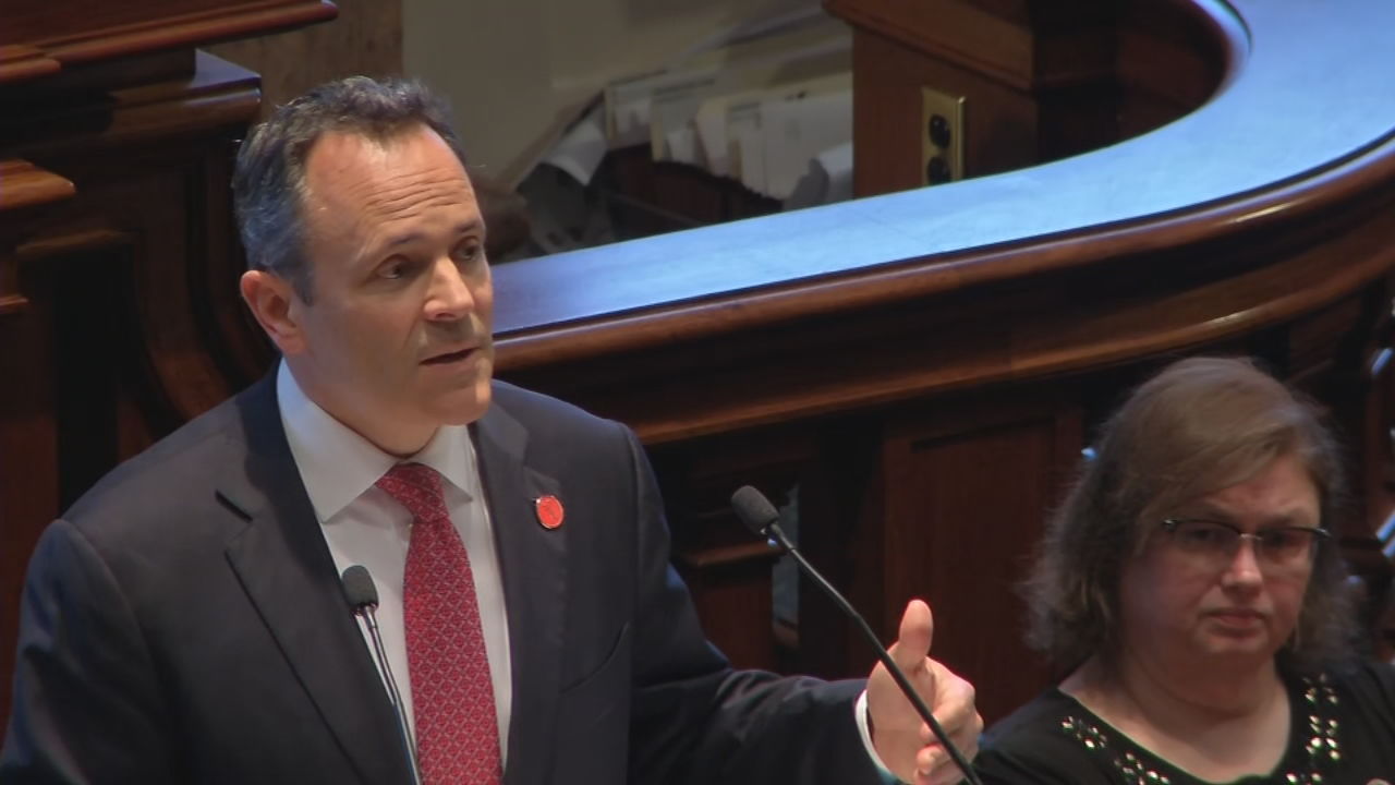 Gov. Bevin uses State of the Commonwealth speech to tout job growth, ask for more in pension fight